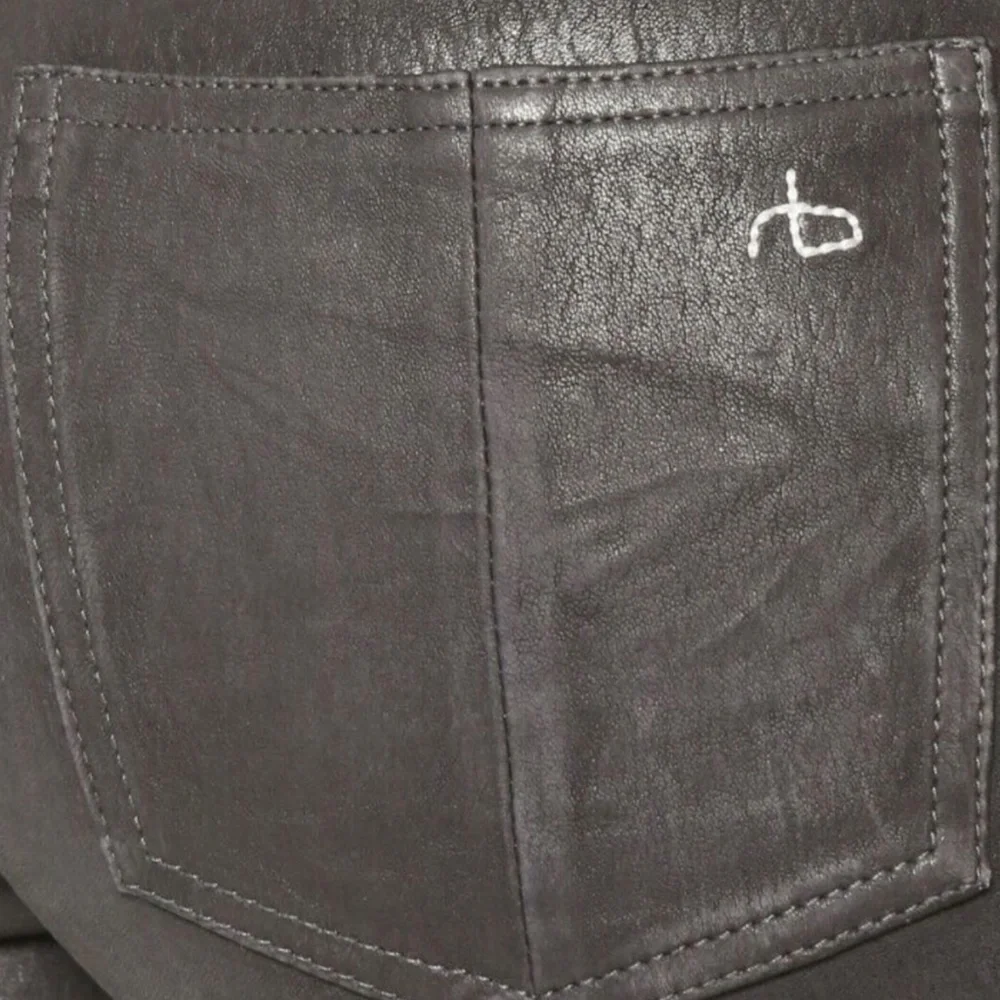 Rag and Bone Skinny Leather Jeans - Picture 6 of 14